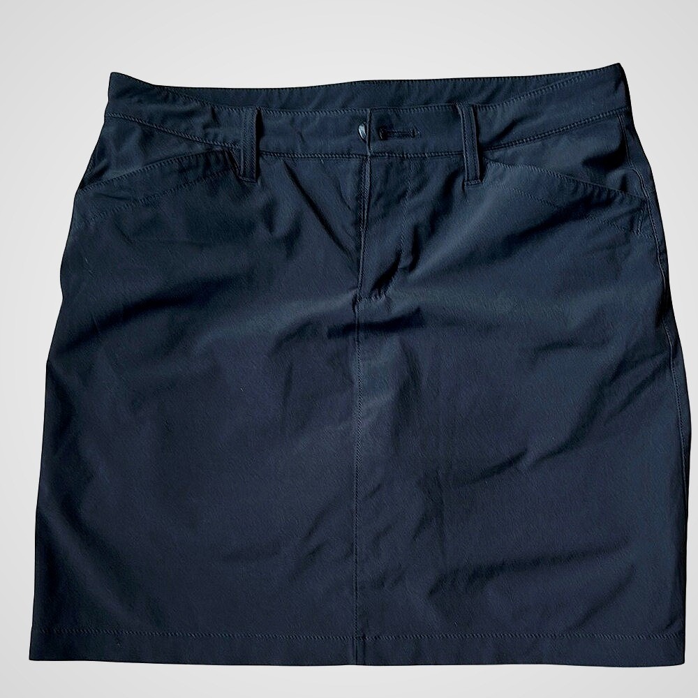 Eddie Bauer Black Athletic Skort Outdoor Hiking‎ Size 6 Gorpcore Sporty Utility